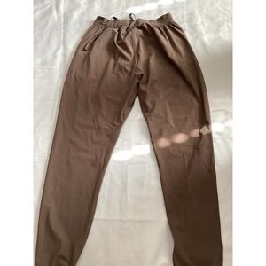 Gymshark Essential Jogger Pants Soft With Pockets Brown Size Small logo